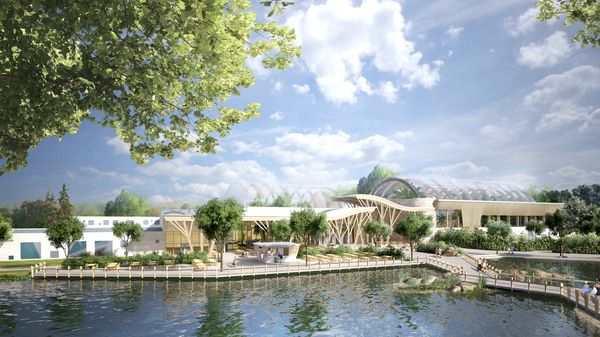 So wird der Center Parcs Park Allgäu nach seiner Fertigstellung aussehen. Bild © Groupe Pierre & Vacances-Center Parcs